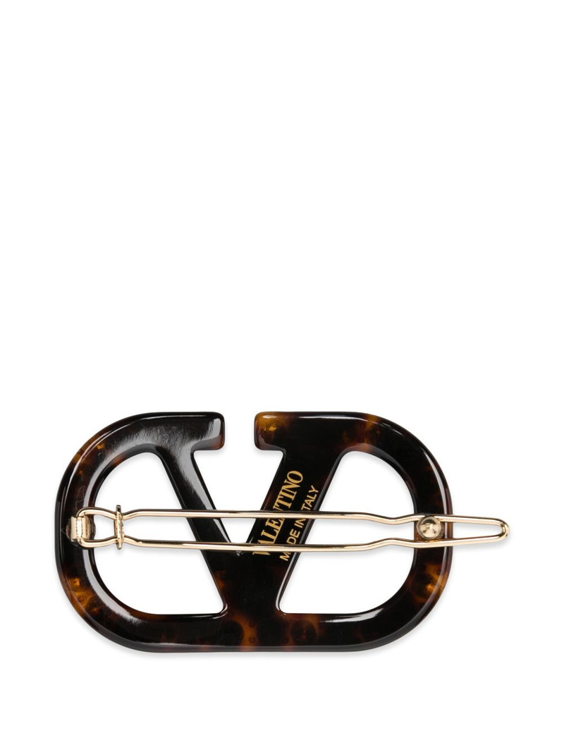 Valentino logo embellished hair accessory outlook