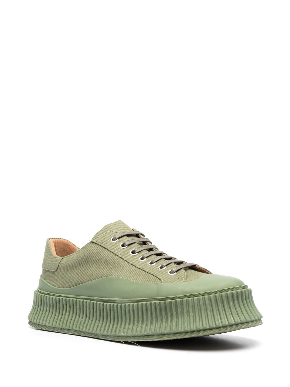 rubber-toecap ribbed-detail sneakers - 2