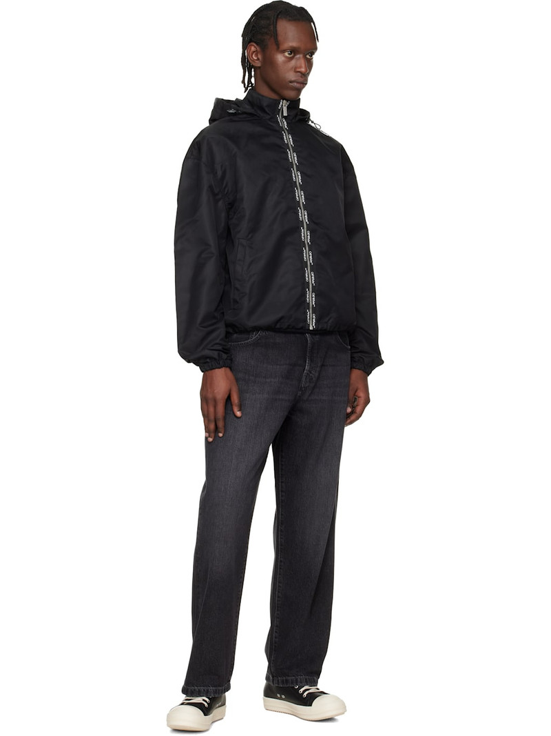 Off-White Black Bookish Nylon Windbreaker Jacket outlook