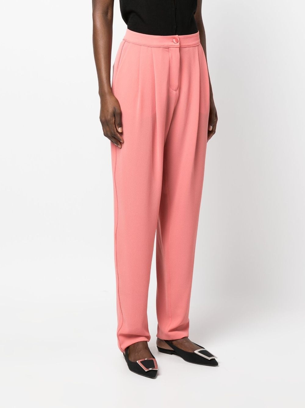 high-waisted tapered trousers - 3