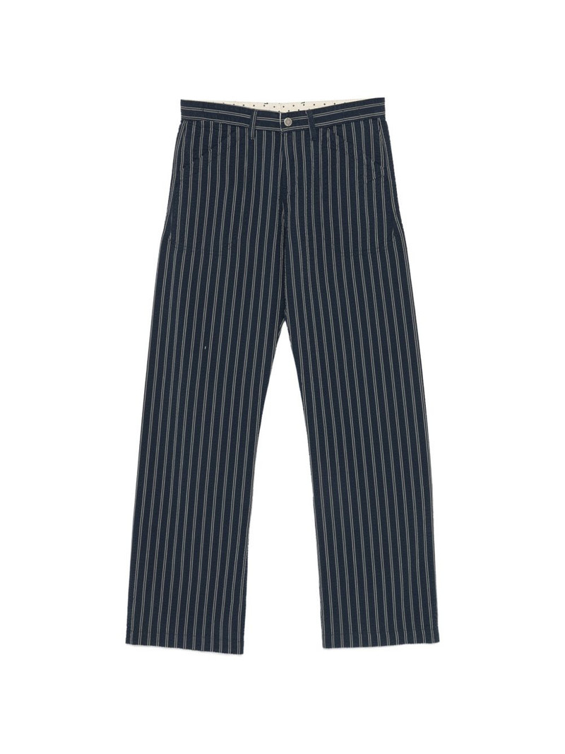stripe-pattern trousers 1