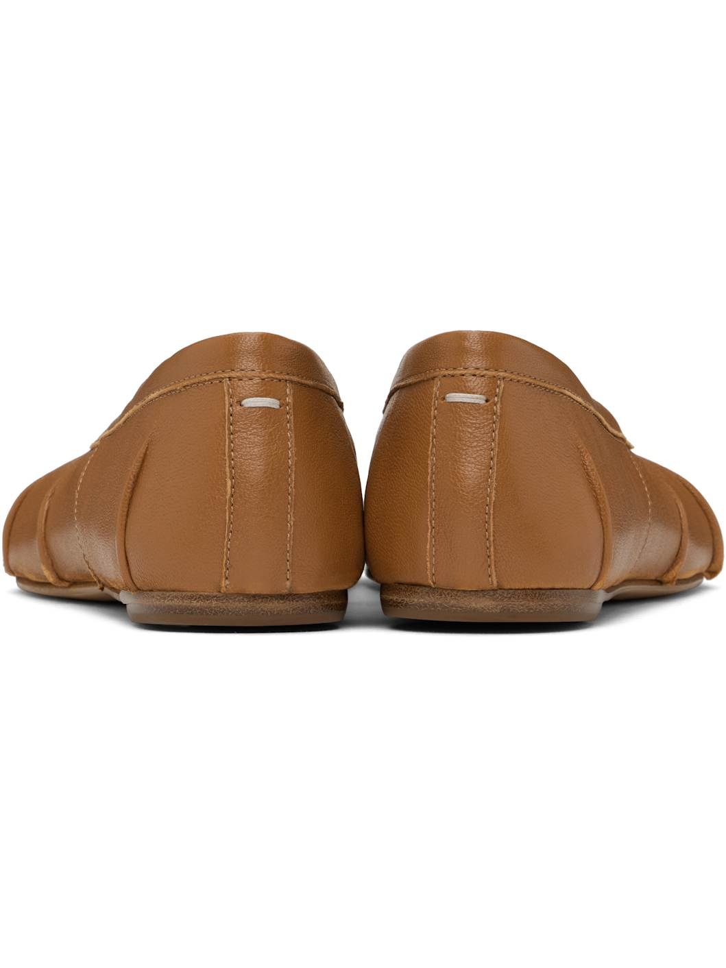 Brown Tabi New Ballerina Flats - 2