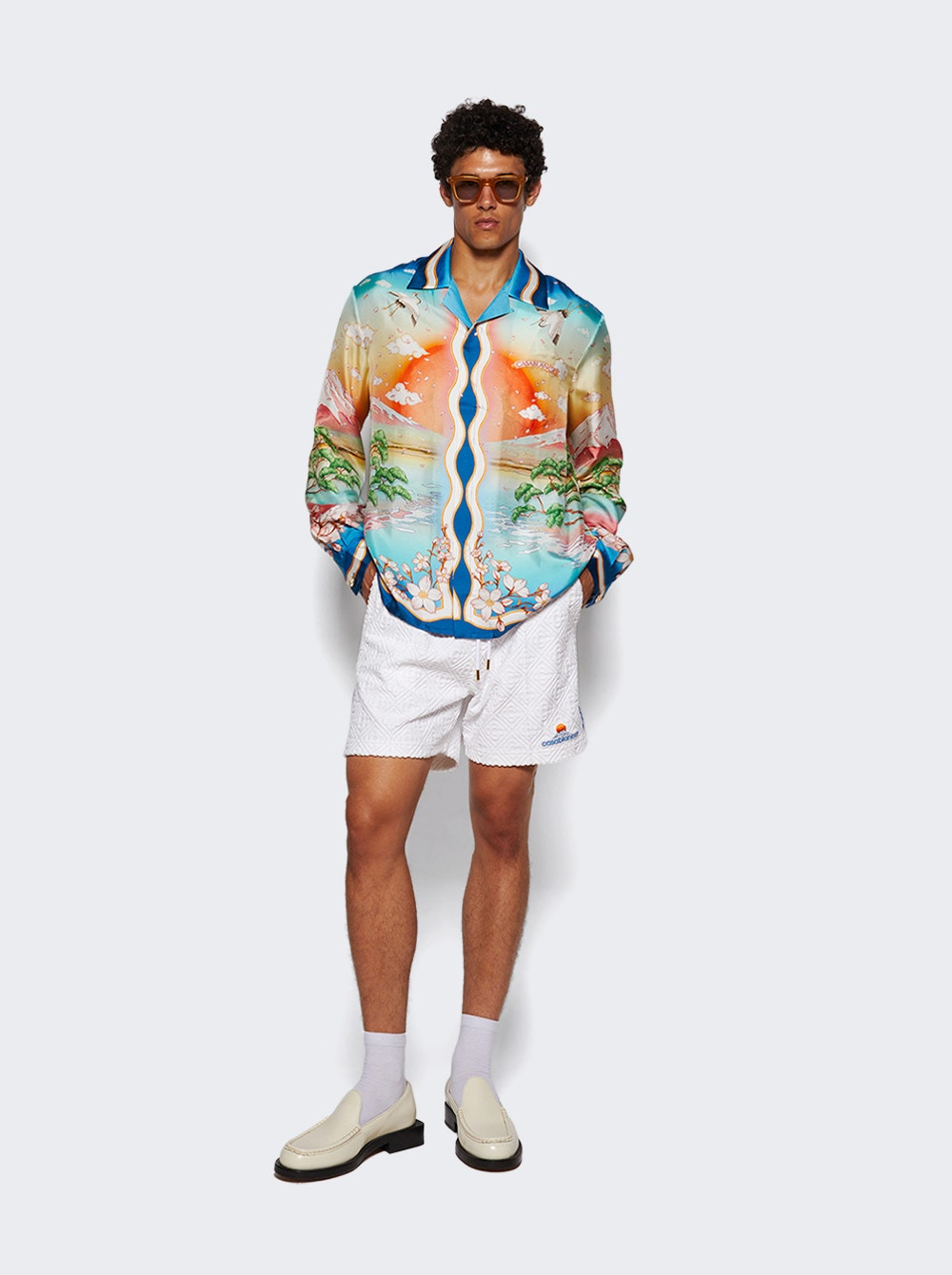 Cuban Collar Long Sleeve Shirt Tennis Club - 5