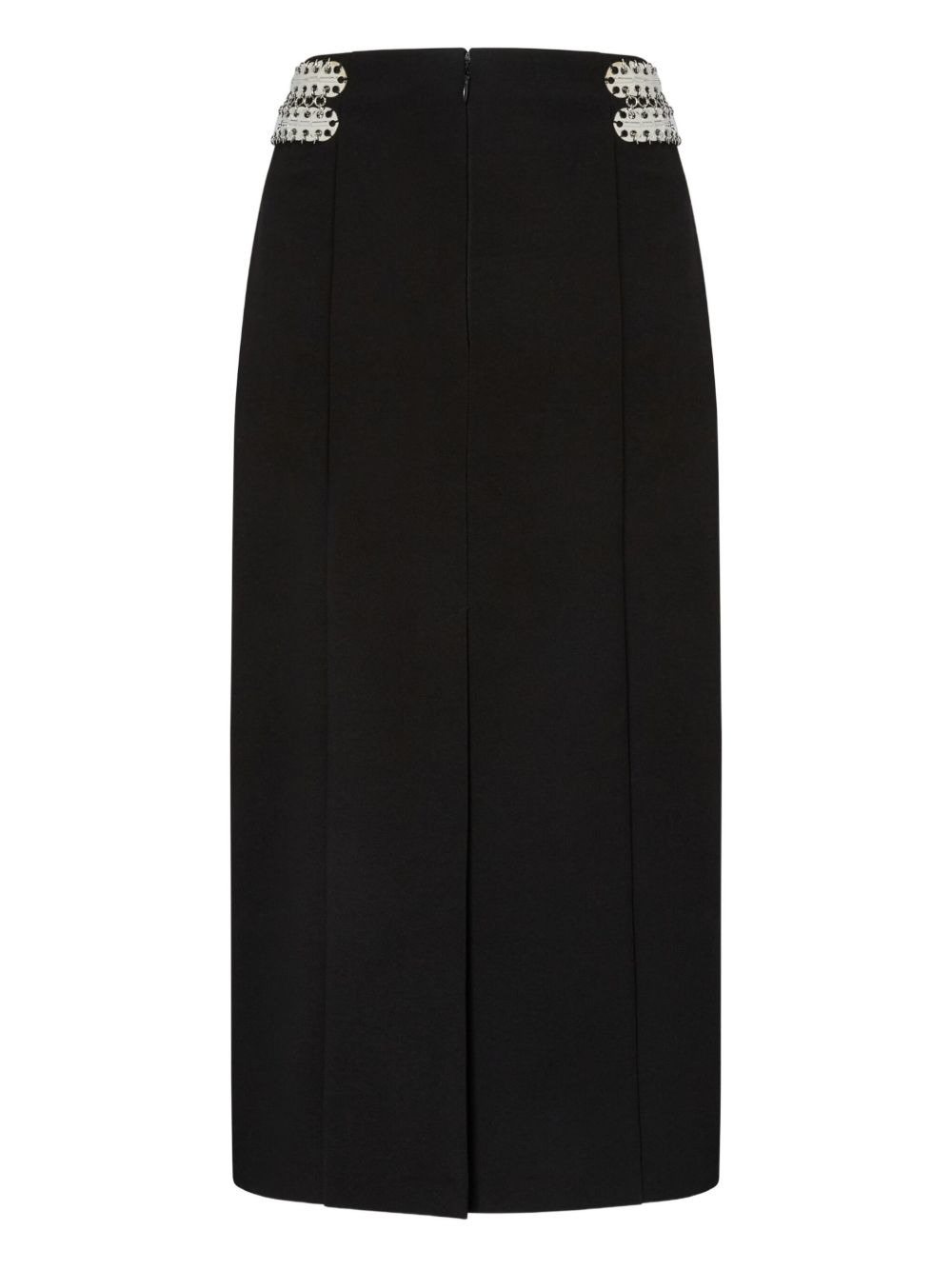 chain-embellished pencil skirt - 2
