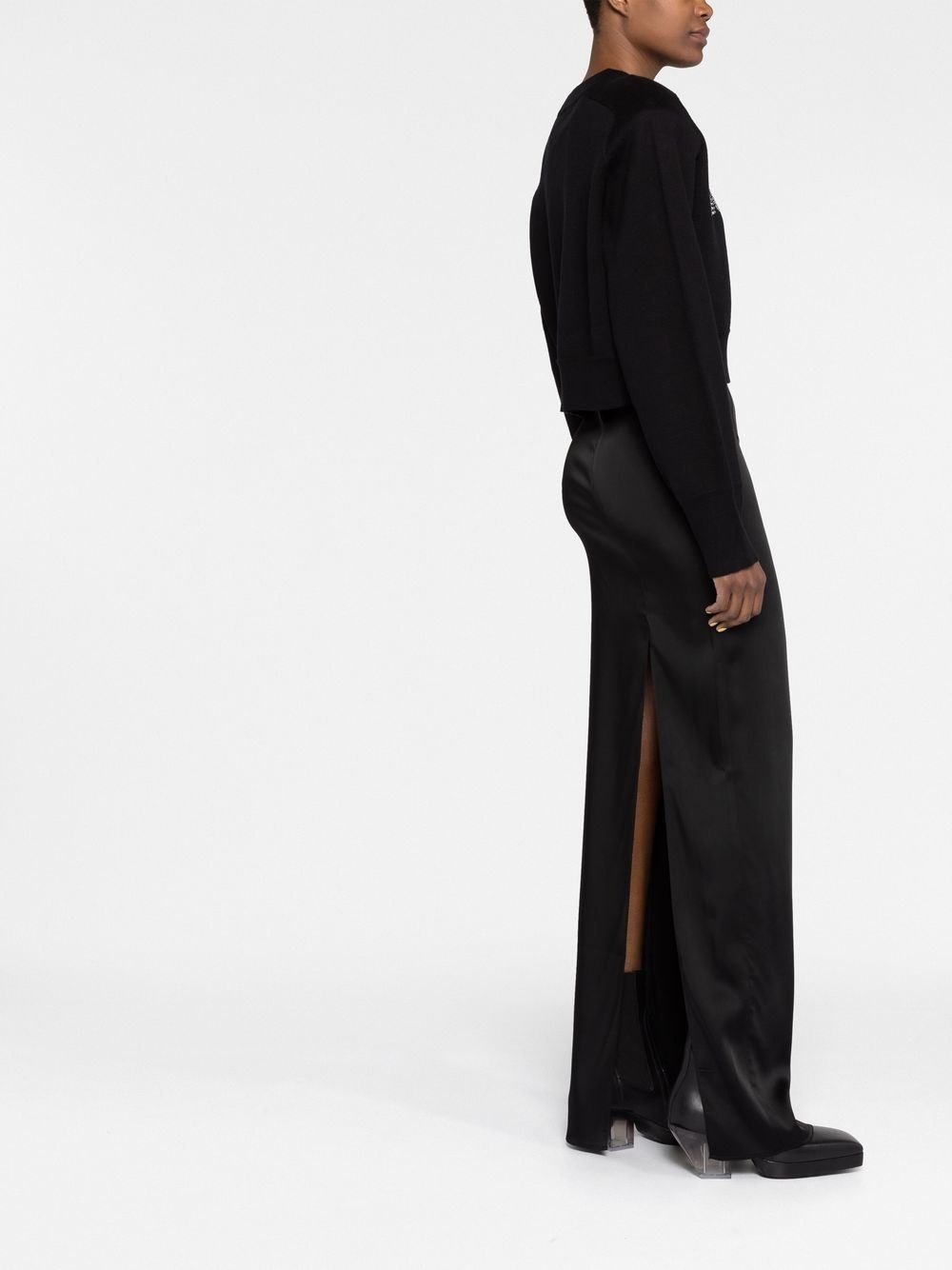 long sleeves cropped sweatshirt - 4
