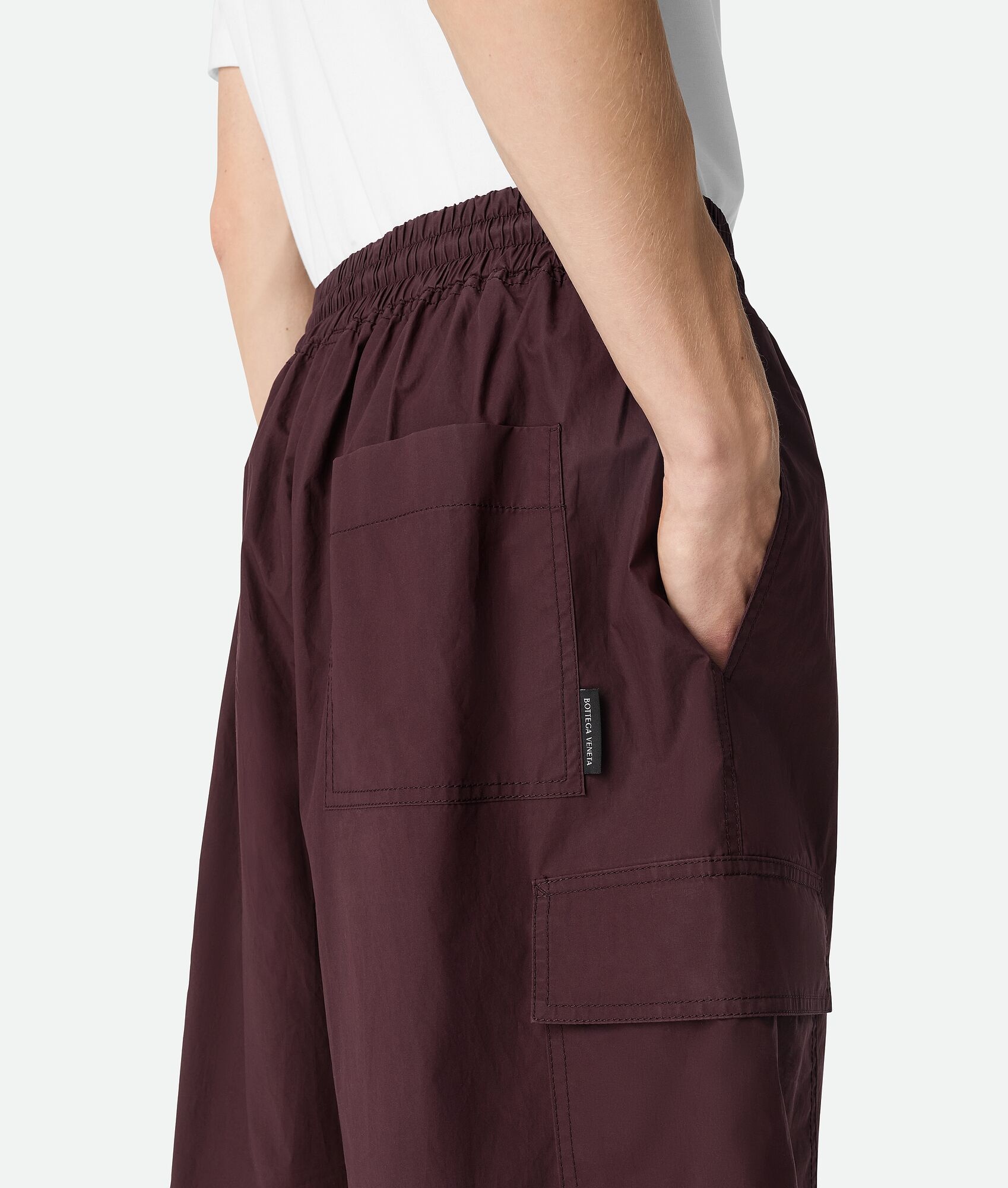 Resinated Cotton Cargo Shorts - 5