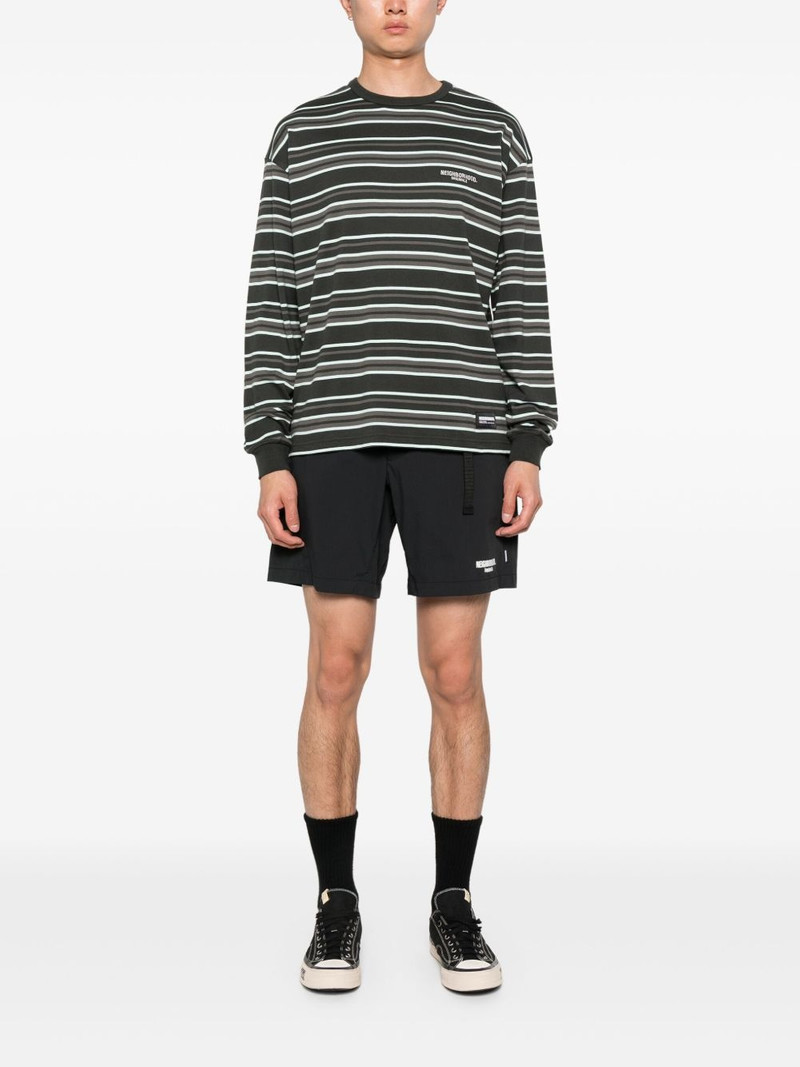 NEIGHBORHOOD logo-print shorts outlook