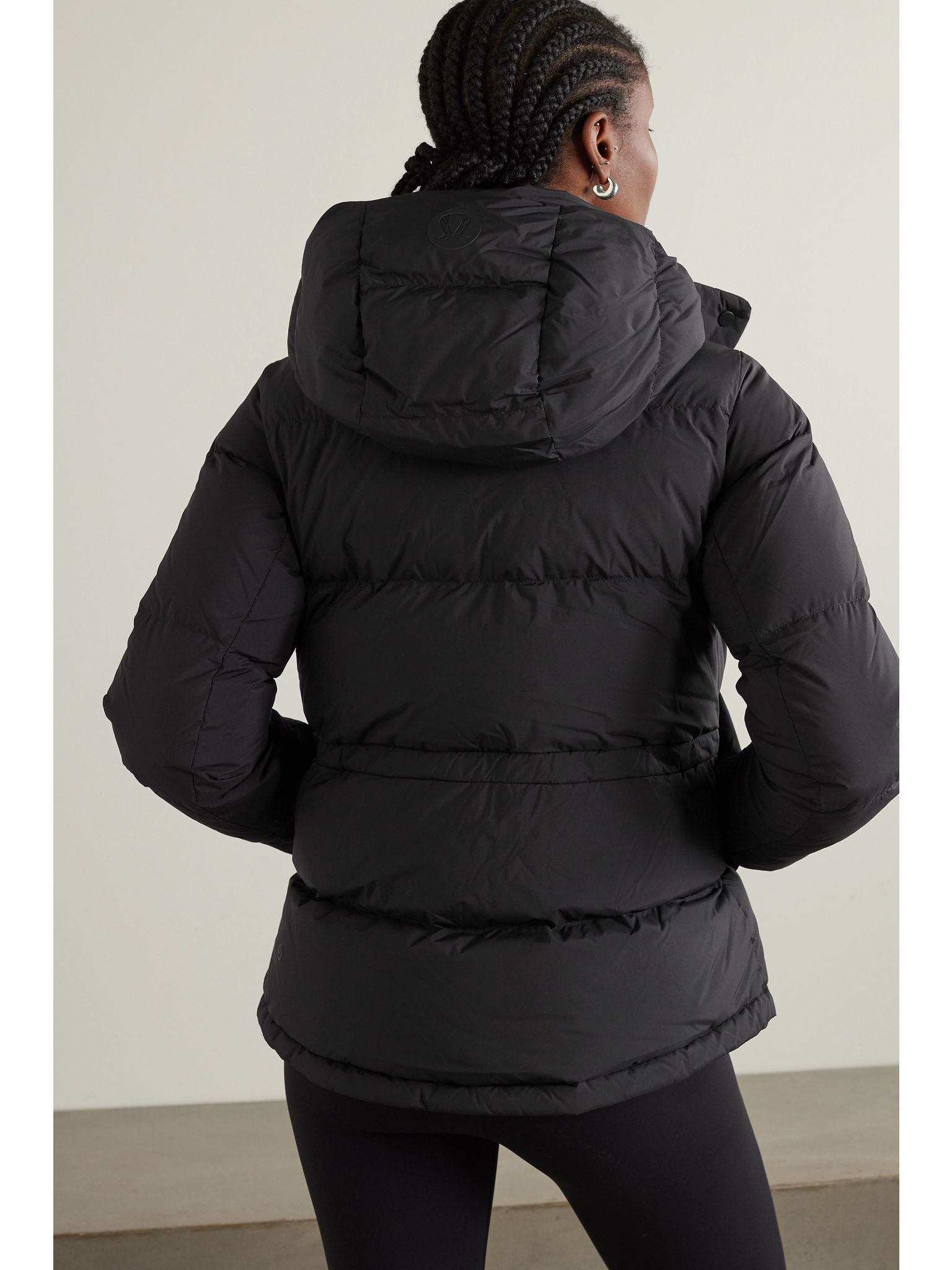 Wunder Puff hooded quilted Glyde™ down jacket Black - 4