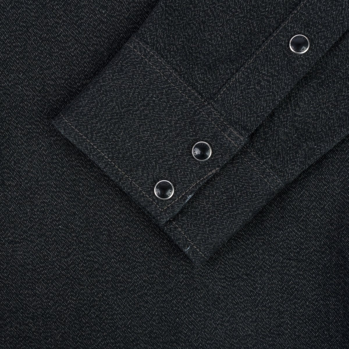 IHSH-367-BLK 10oz Mock Twist Twill Western Shirt - Black - 11