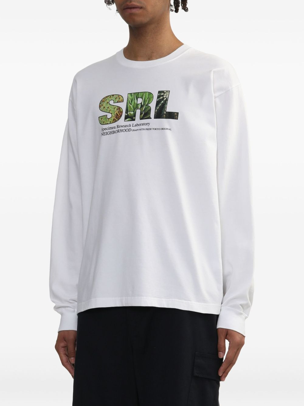 SRL logo-graphic long-sleeve T-shirt - 3