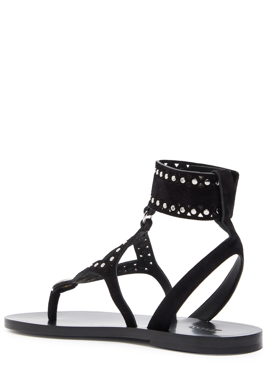 Isabel Marant étoile Edil Studded Brushed Suede Sandals - 2