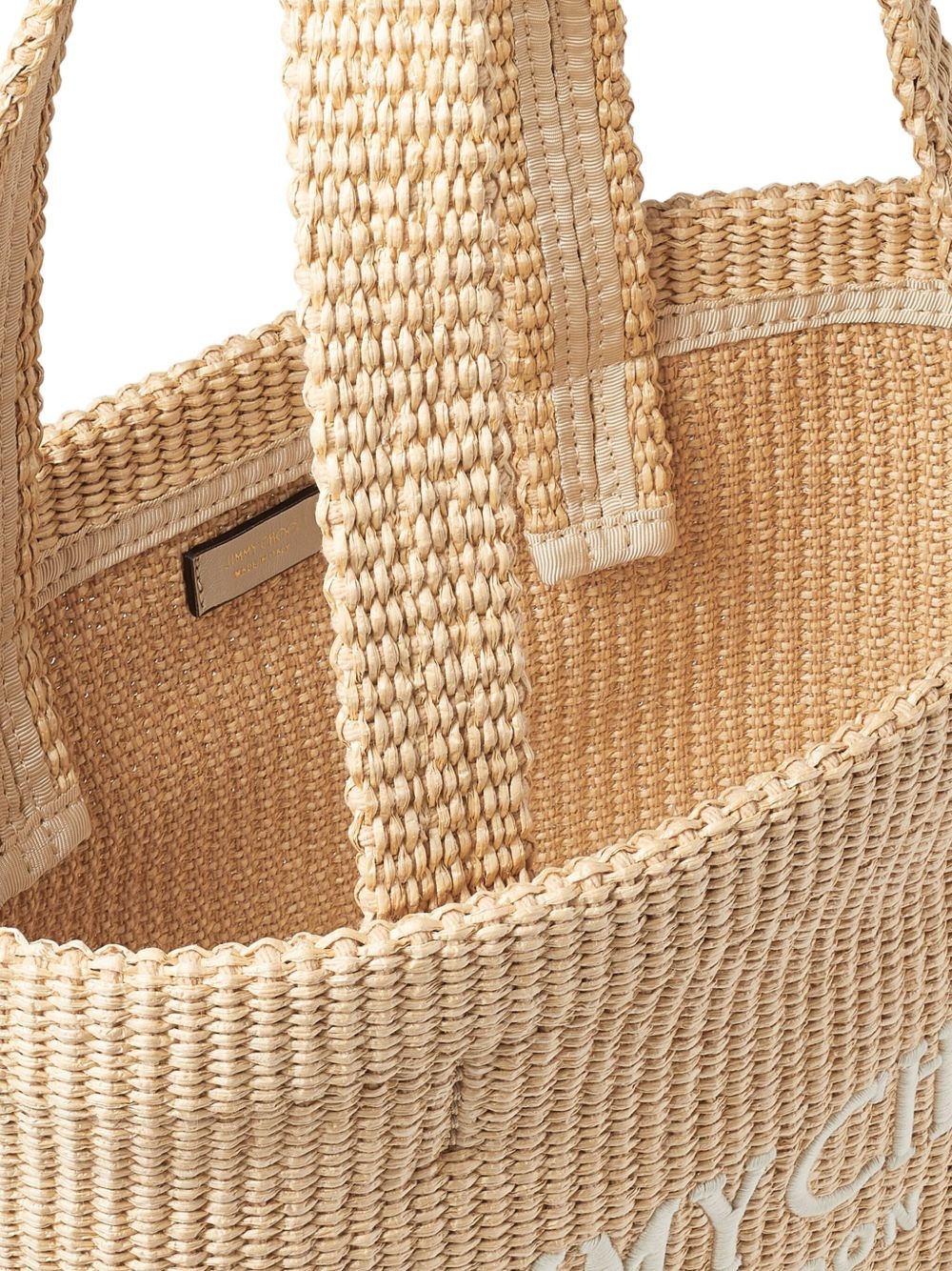 medium logo-embroidered beach bag - 5