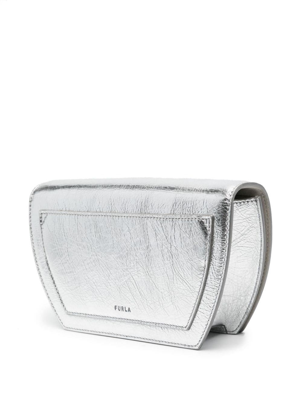metallic-leather cross body bag - 3