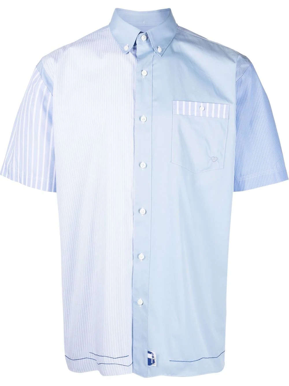 striped short-sleeve shirt - 1