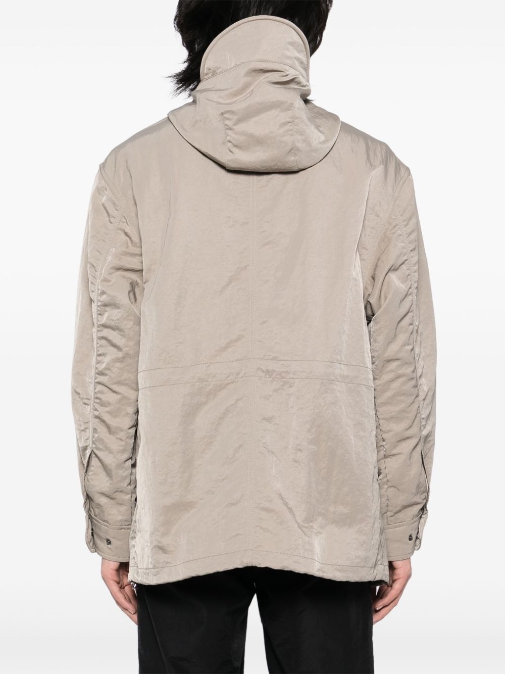 logo-patch military jacket - 4