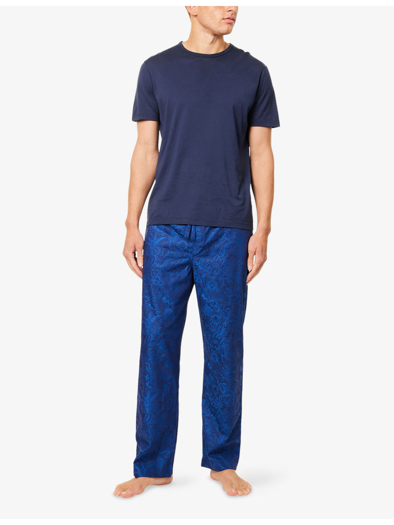 Derek Rose Paris Floral-Print Cotton Pyjamas Bottoms outlook