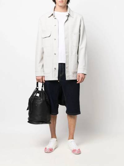 Junya Watanabe MAN drop-crotch denim shorts outlook