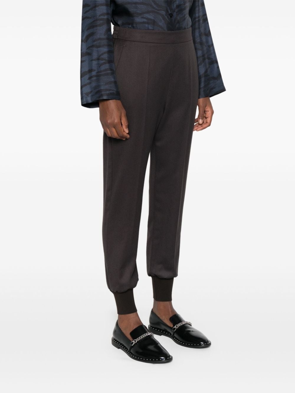 wool tapered trousers - 3