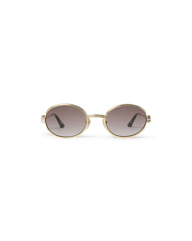 CASABLANCA Grey & Gold The Hero Sunglasses | Casablanca Paris outlook
