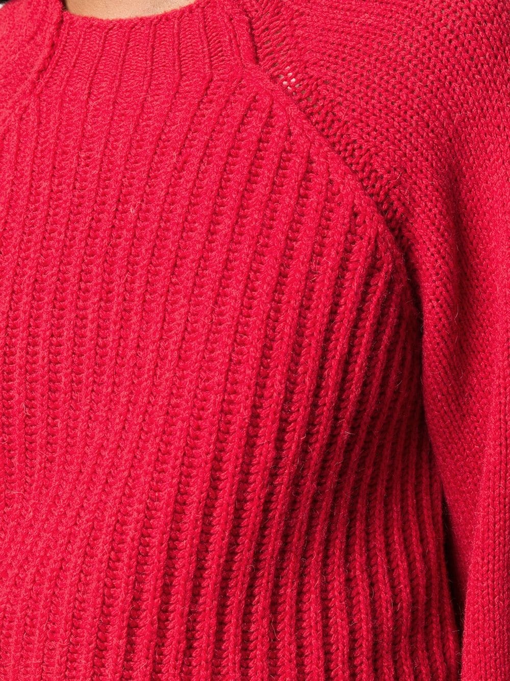 cut-out ribbed sweater - 5