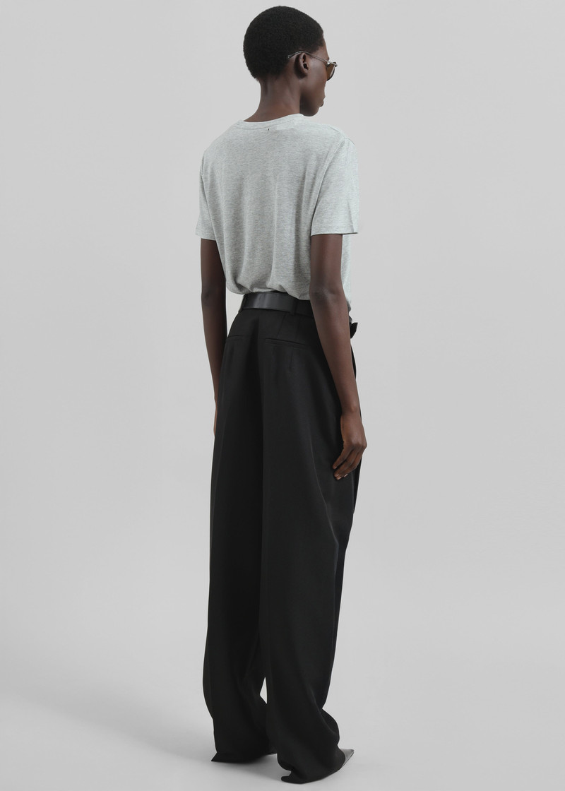 Amal Fluid Tee - Grey Melange 5