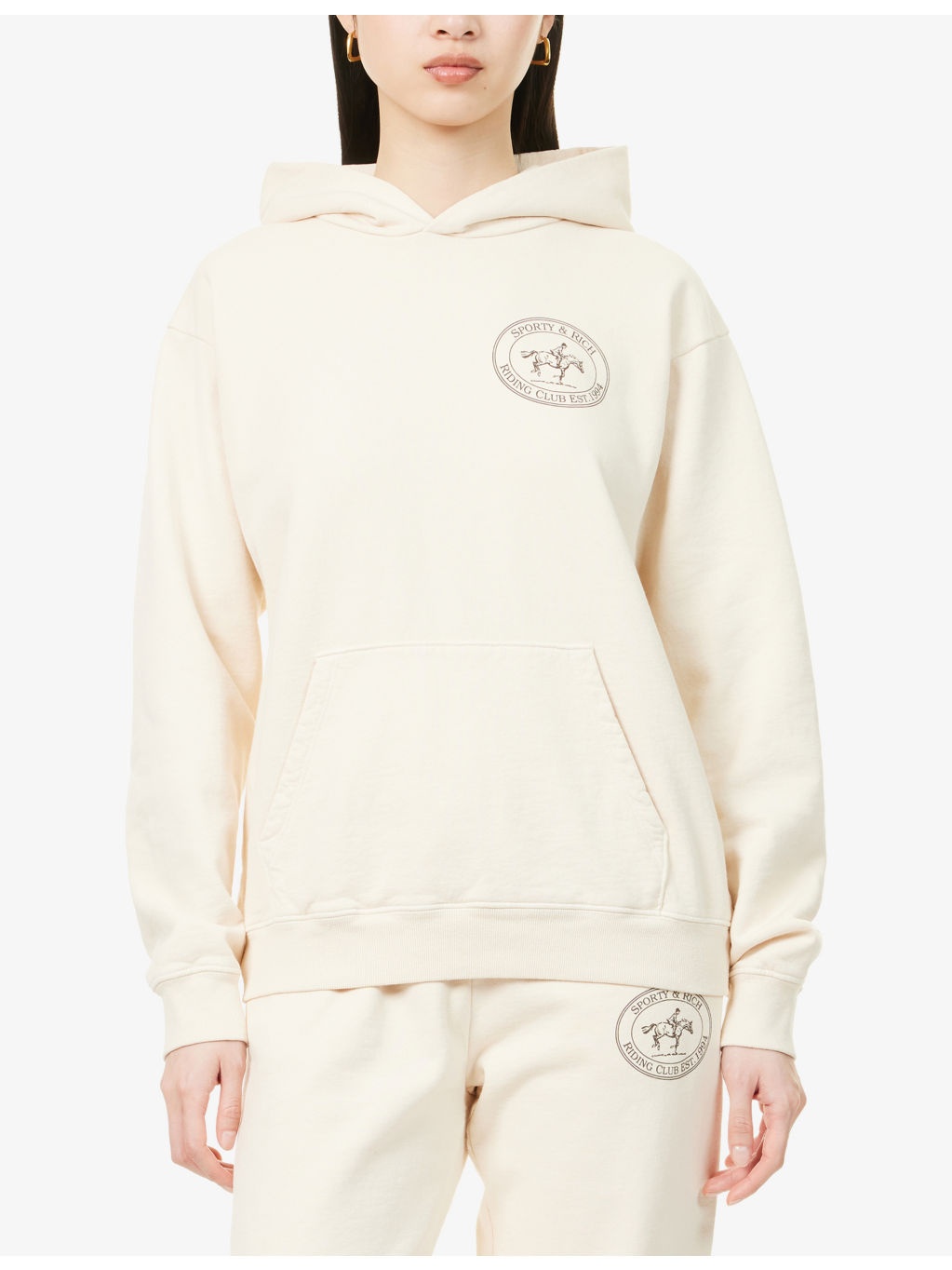 Riding Club Logo-Print Cotton-Jersey Hoody - 3