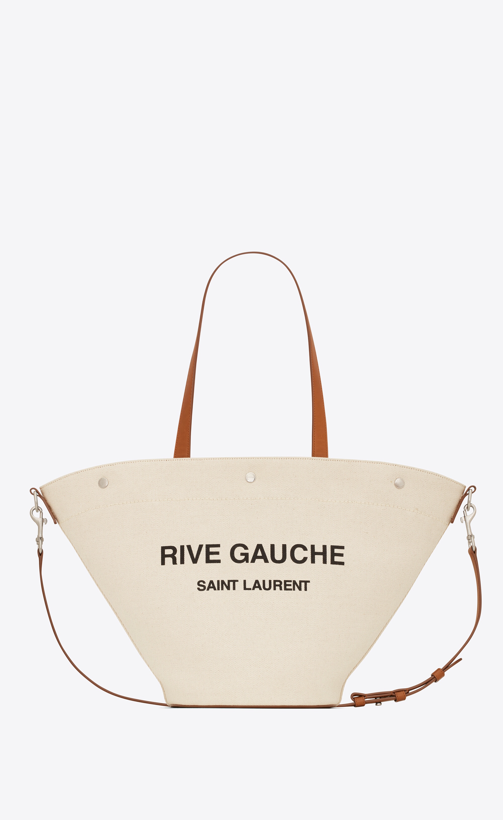 Saint Laurent Rive Gauche Canvas Tote