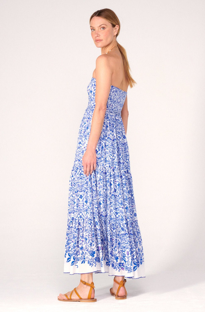 Long Dress Thelma - Blue Tiare 4