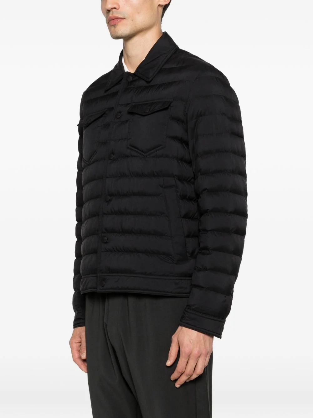 quilted padded jacket - 1