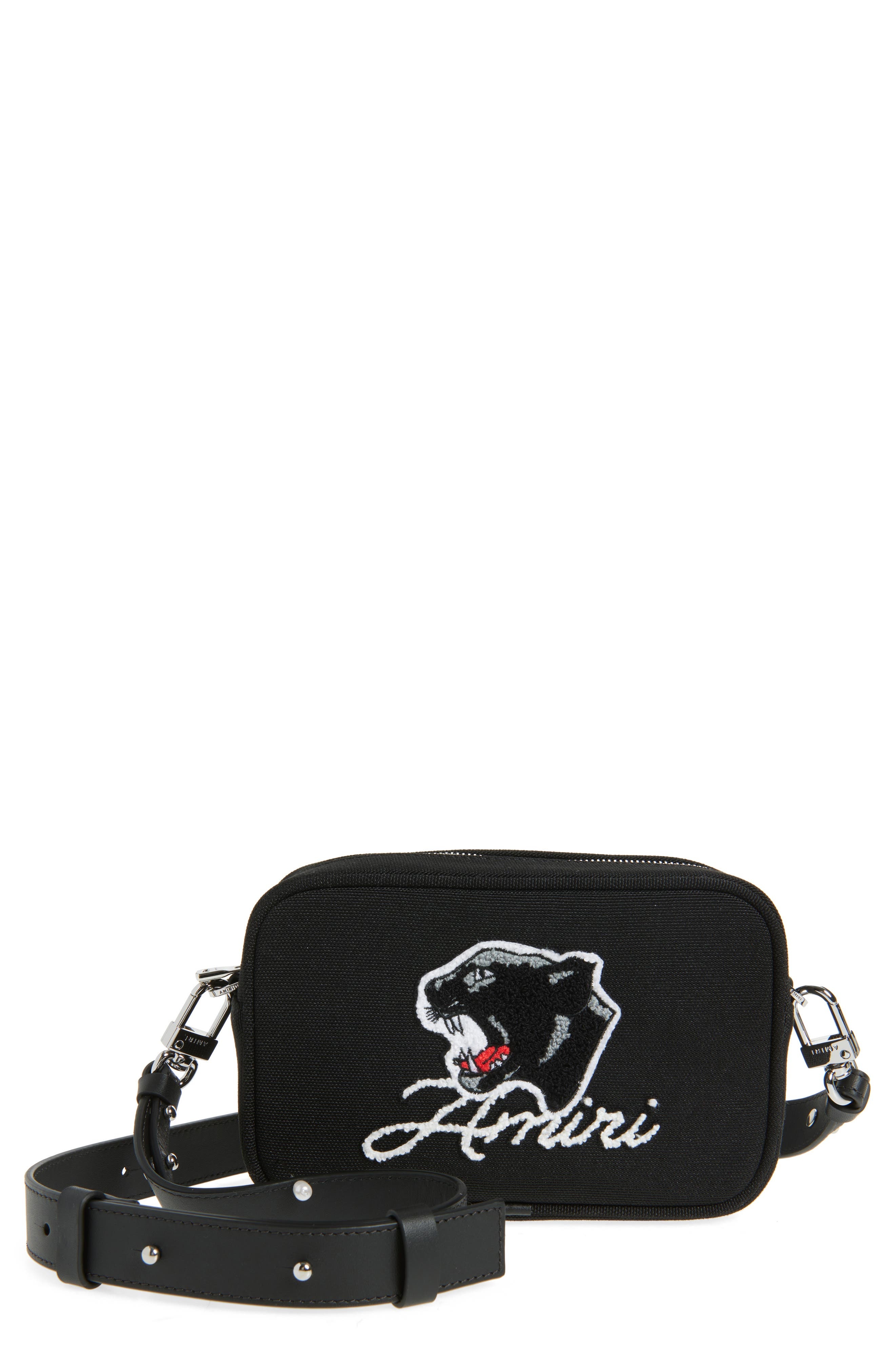 AMIRI Panther Canvas Camera Bag in Black at Nordstrom - 1