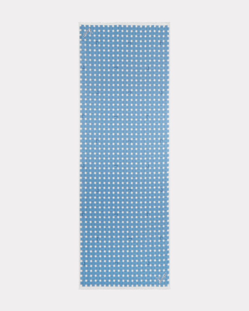 'KENZO Weave' cotton stole 1