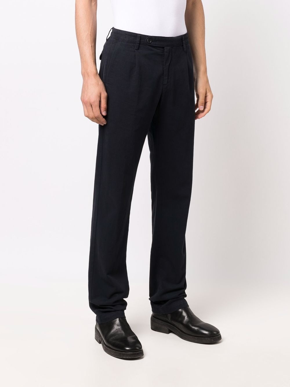 mid-rise straight-leg trousers - 3
