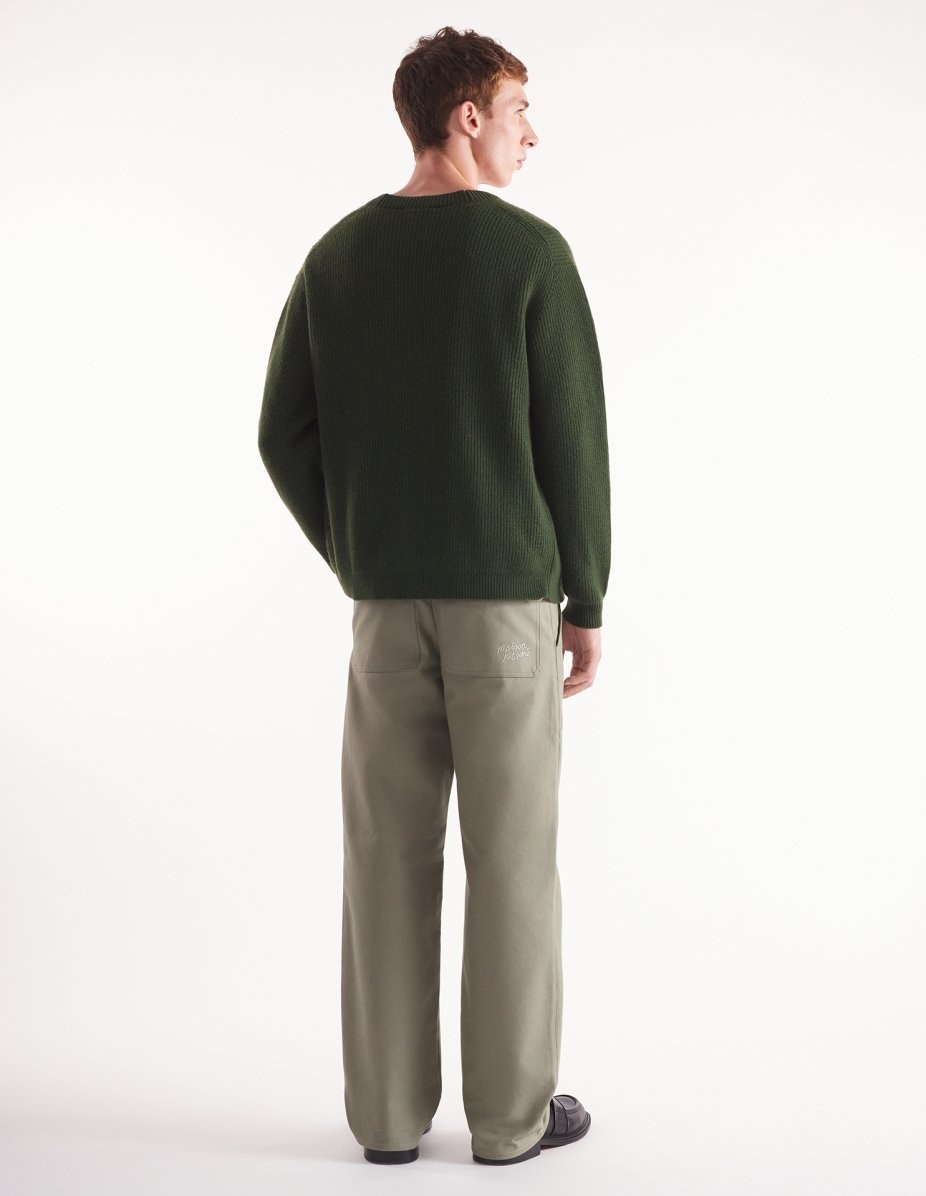 BOLD FOX HEAD PATCH  COMFORT RIBBED CARDIGAN - 5
