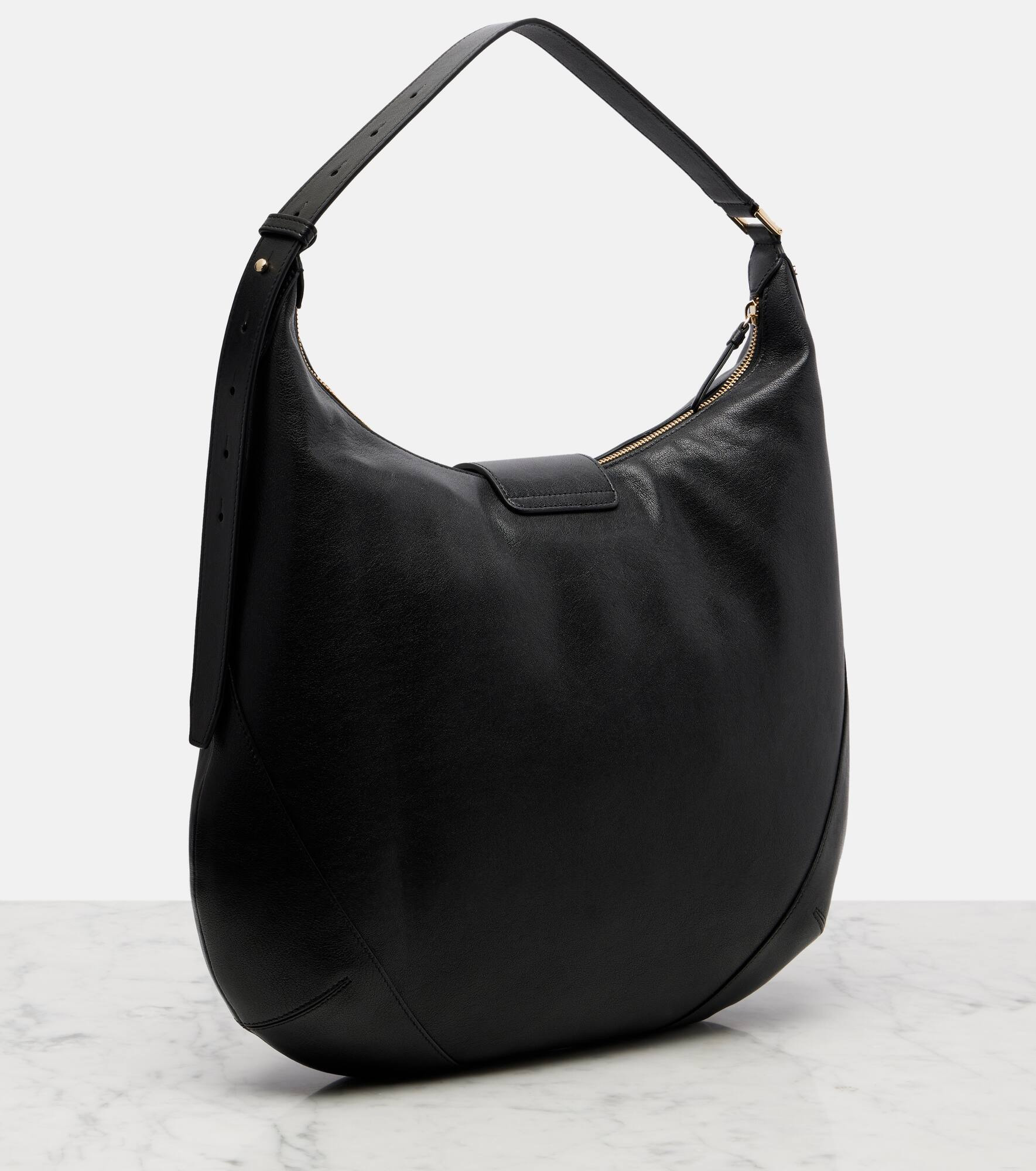 Bar Medium leather tote bag - 4