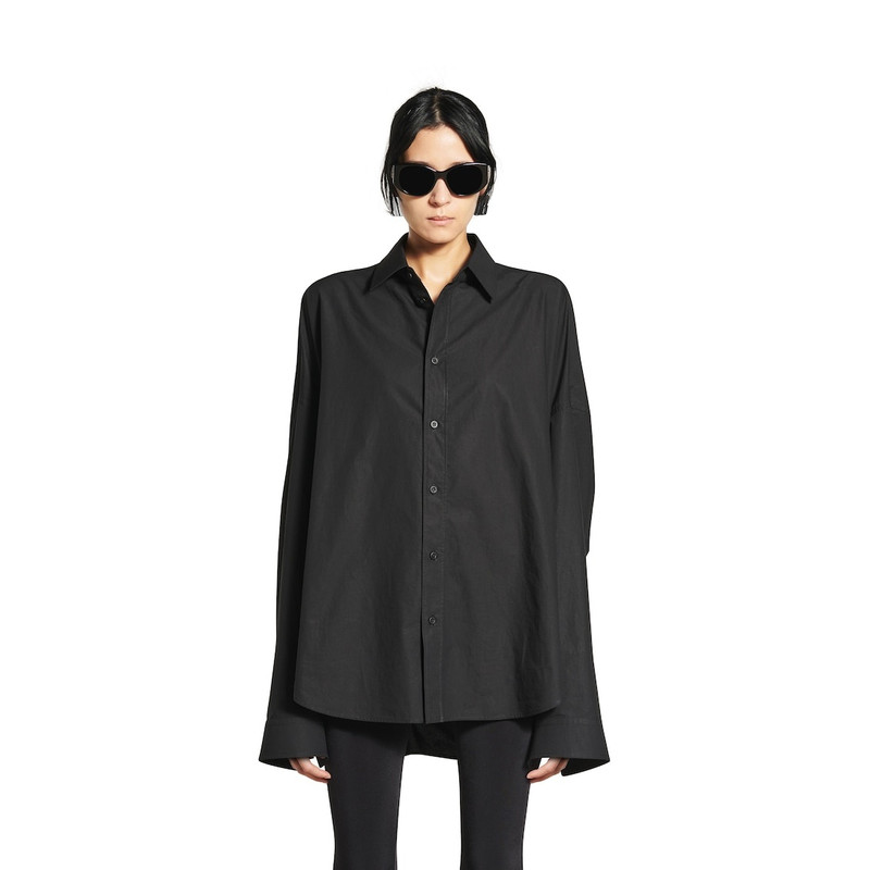 Women's Lace-up Shirt in Black 5