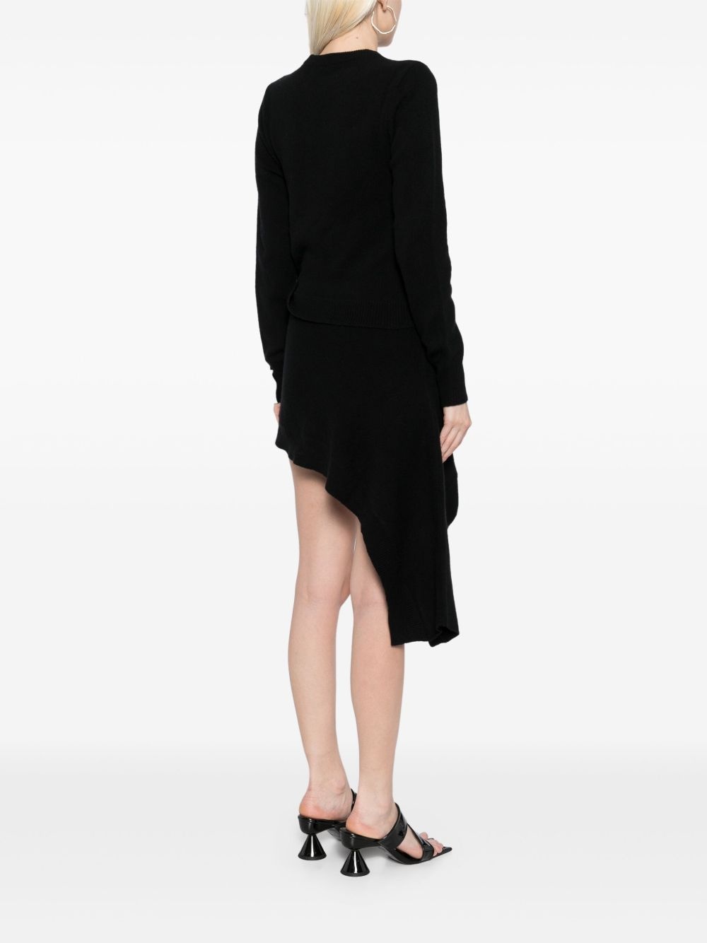 asymmetric knitted dress - 4
