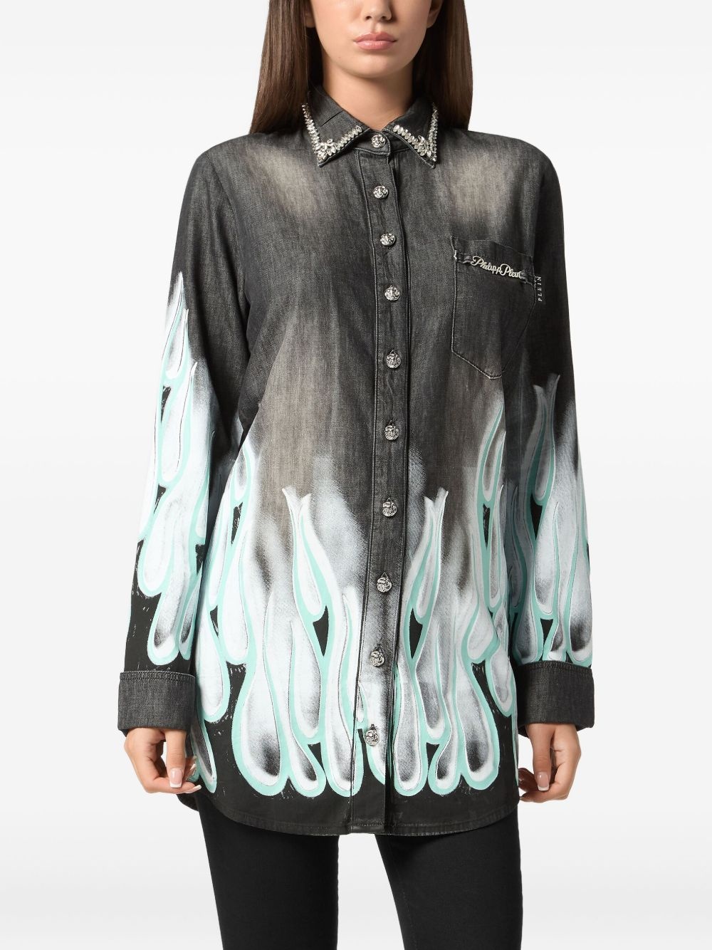 Flame Racing denim shirt - 3