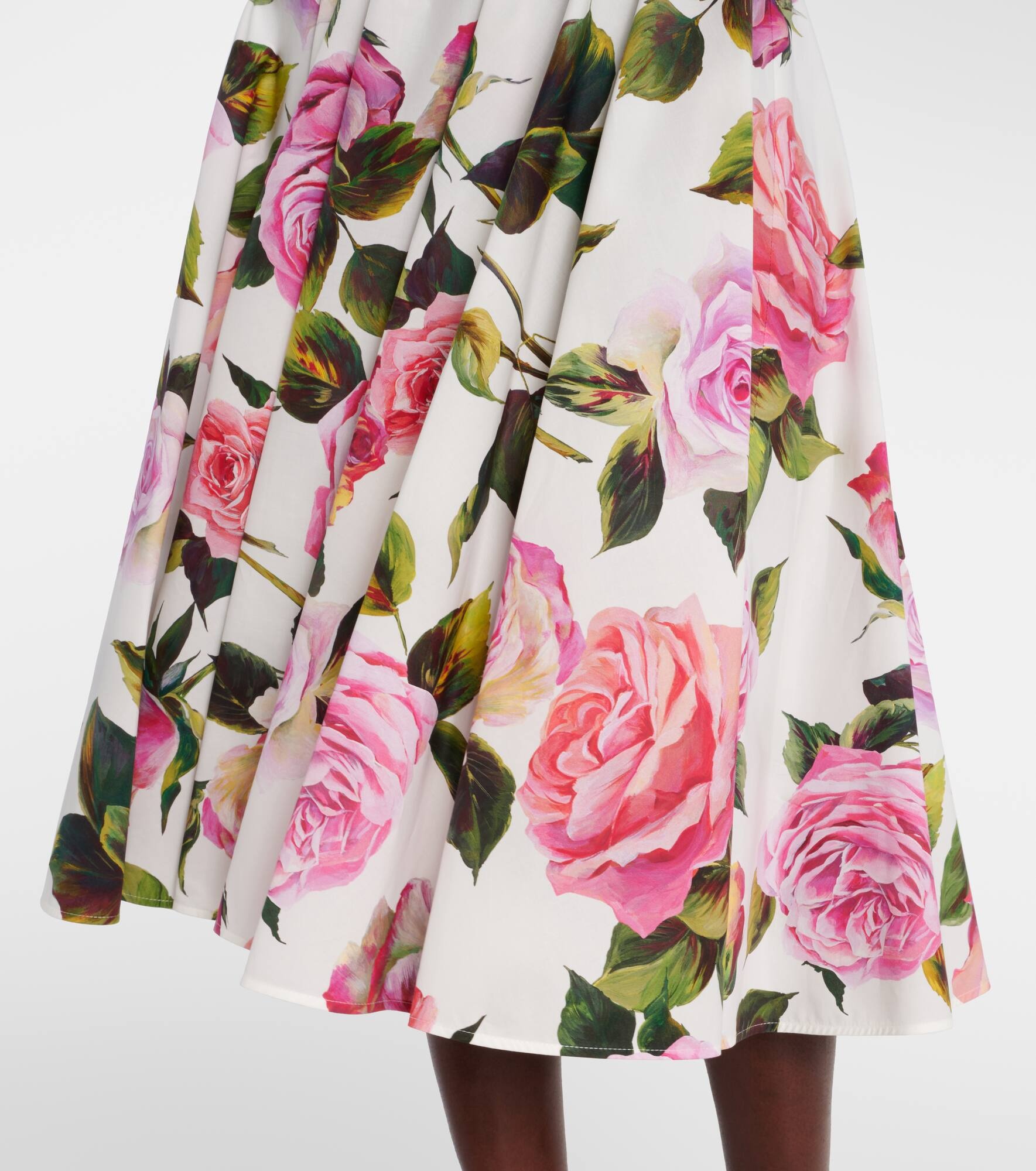 Floral cotton midi dress - 5
