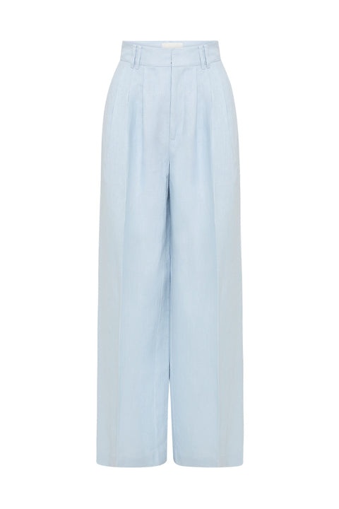 Parker Trouser Silver Blue - 1