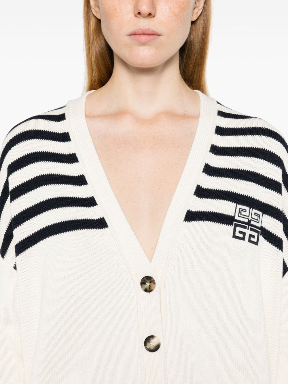 4G striped cardigan - 5