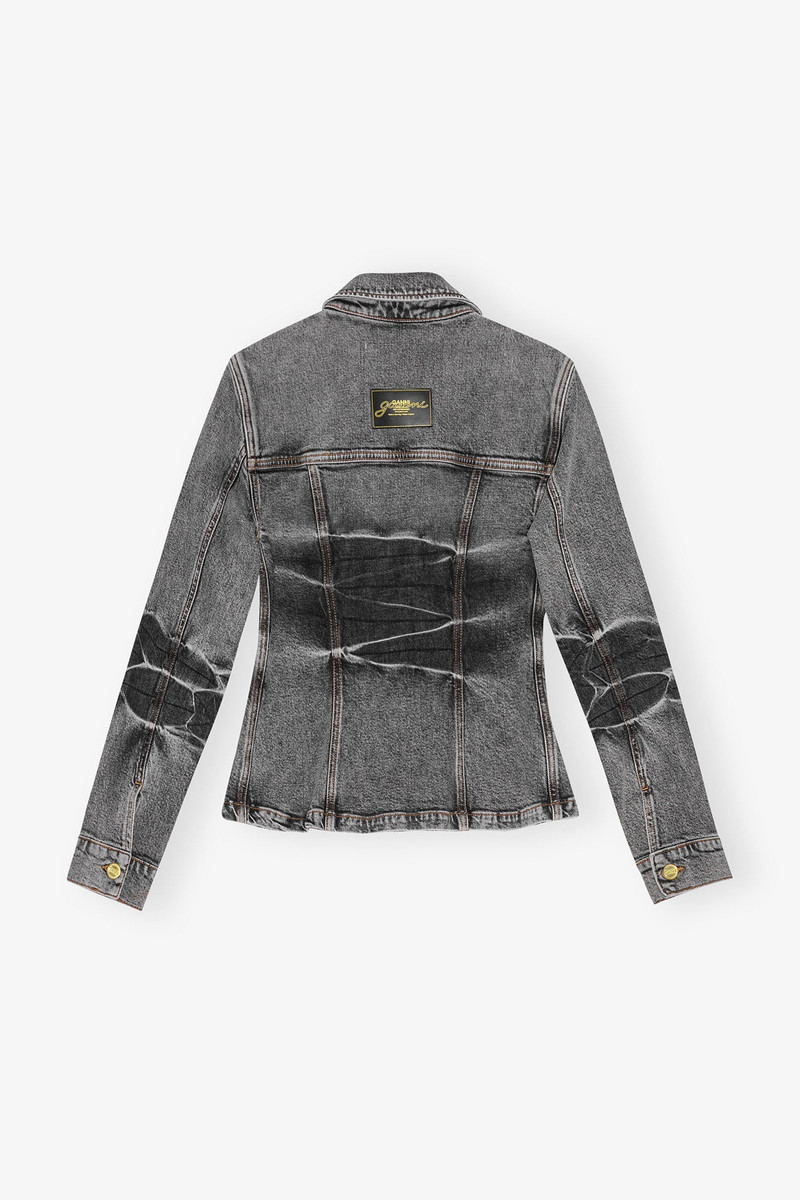 BLACK WASHED FUTURE DENIM BLAZER 7
