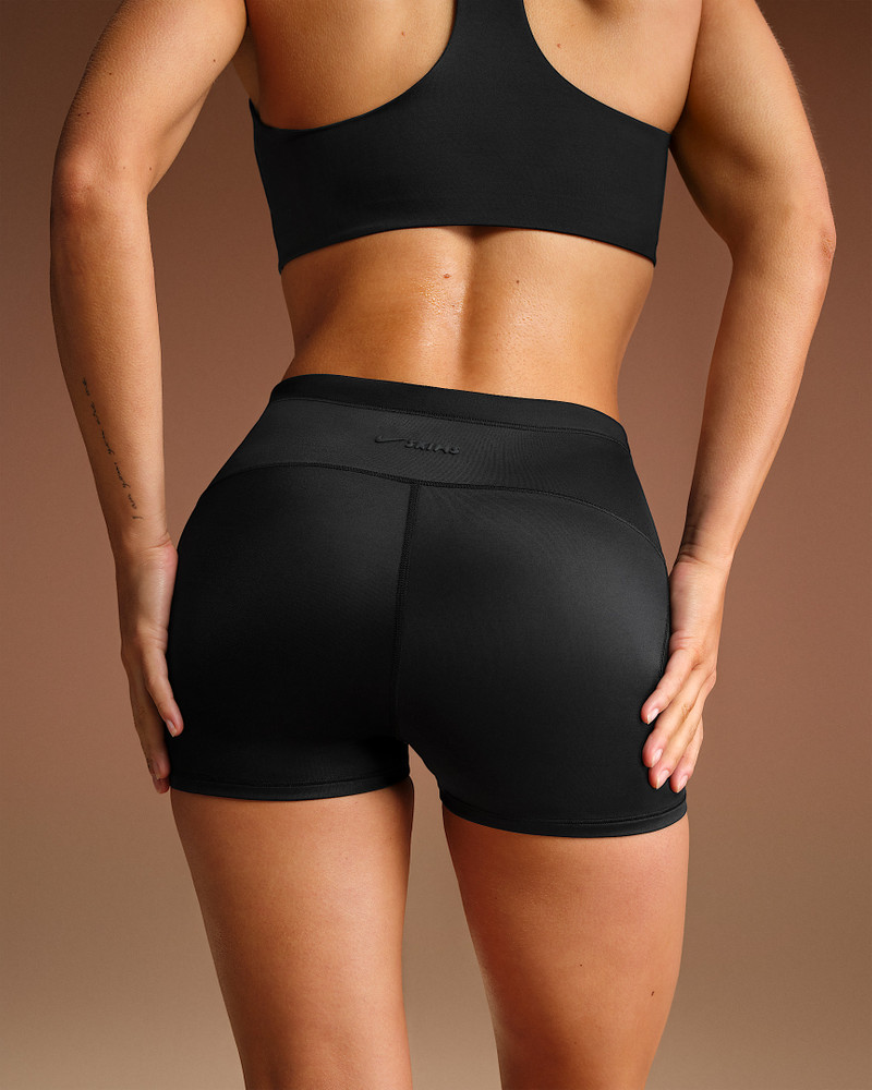 NikeSKIMS Shine Women's Mid-Rise 2" Boyshorts with Drawcord 3