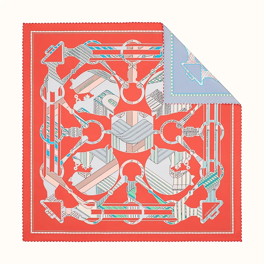 Tatersale en Zigzag double face scarf 90 - 1
