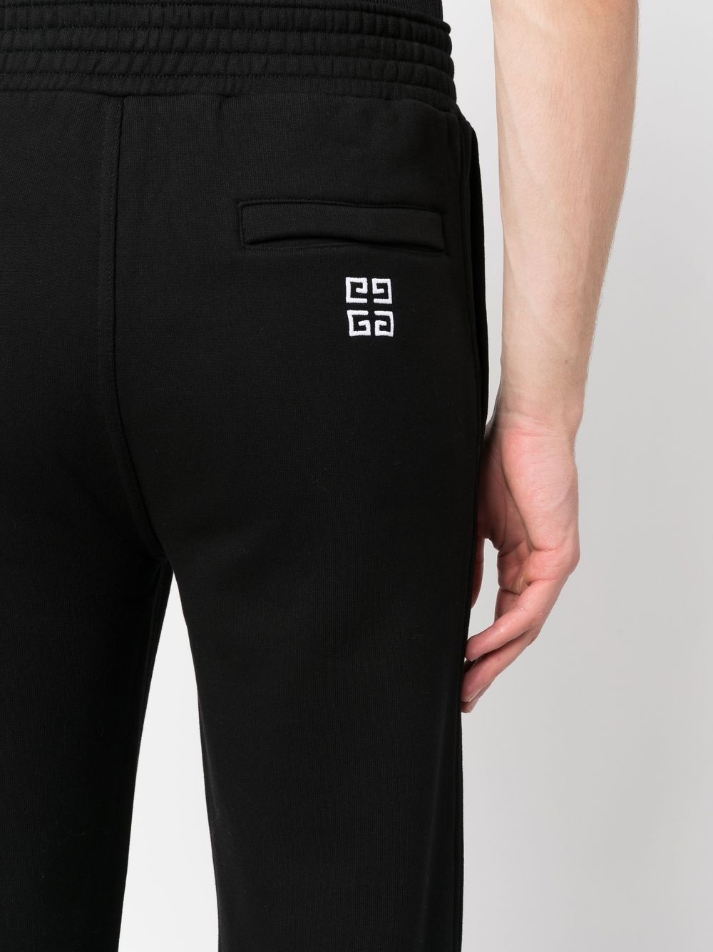 logo-embroidered tapered sweatpants - 5