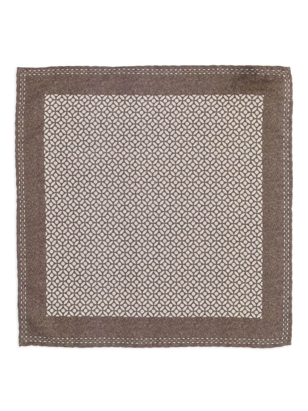 geometric-print pocket square - 1