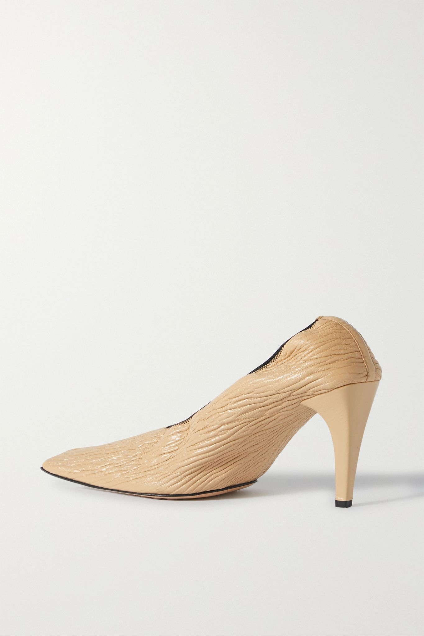 Textured-leather pumps  - 4