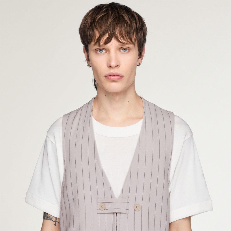Y-3 SPORT UNIFORM PINSTRIPE TAILORED VEST 7