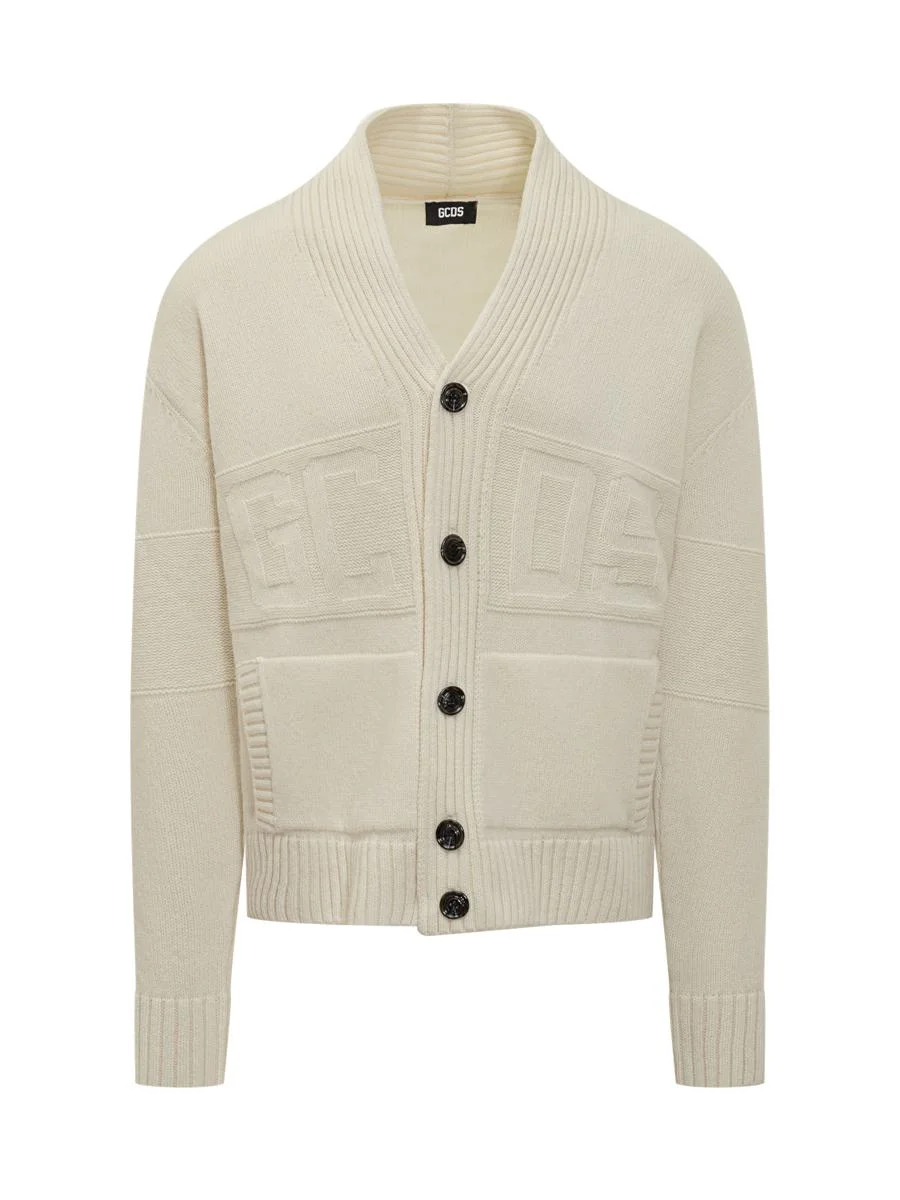 Gcds Gcds Logo Knitted Cardigan - 1