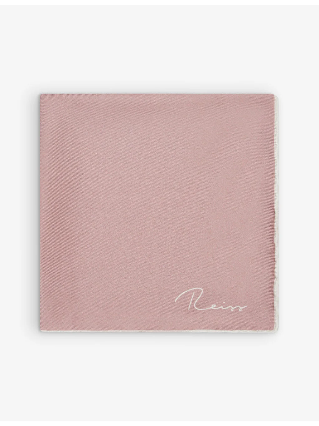 Ceremony logo-print silk pocket square - 1