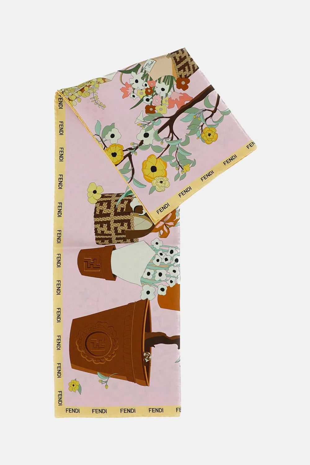 FENDI GARDENING PRINT FOULARD - 1
